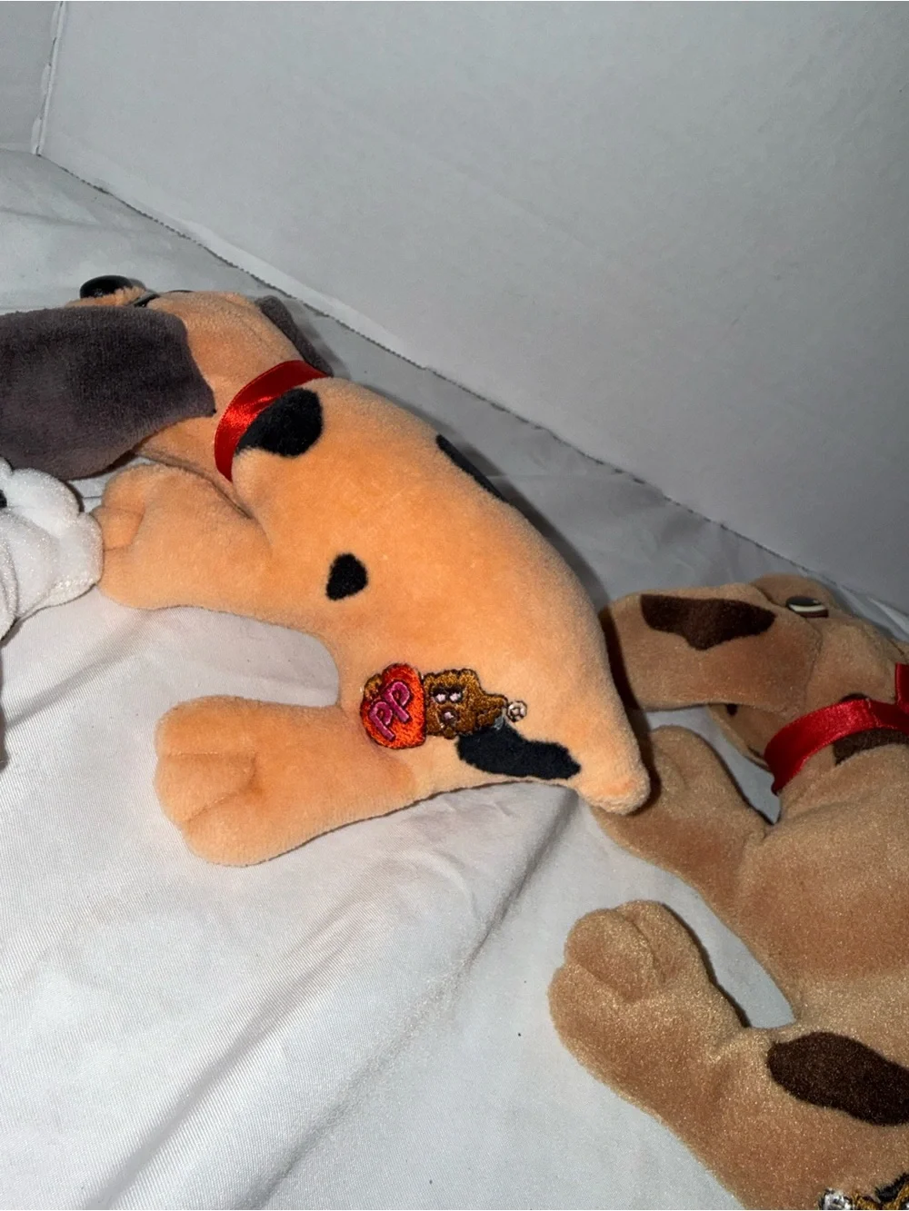 Vintage 1980s pound puppies.  Set of 4.